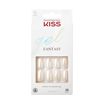 Kiss gel FANTASY False Nails Kit - Short - Square - Sick of Love - 28's