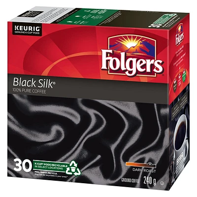 K-Cup Folgers Coffee - Black Silk - 30s