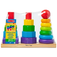 Melissa & Doug Geometric Stacker - 21 Piece