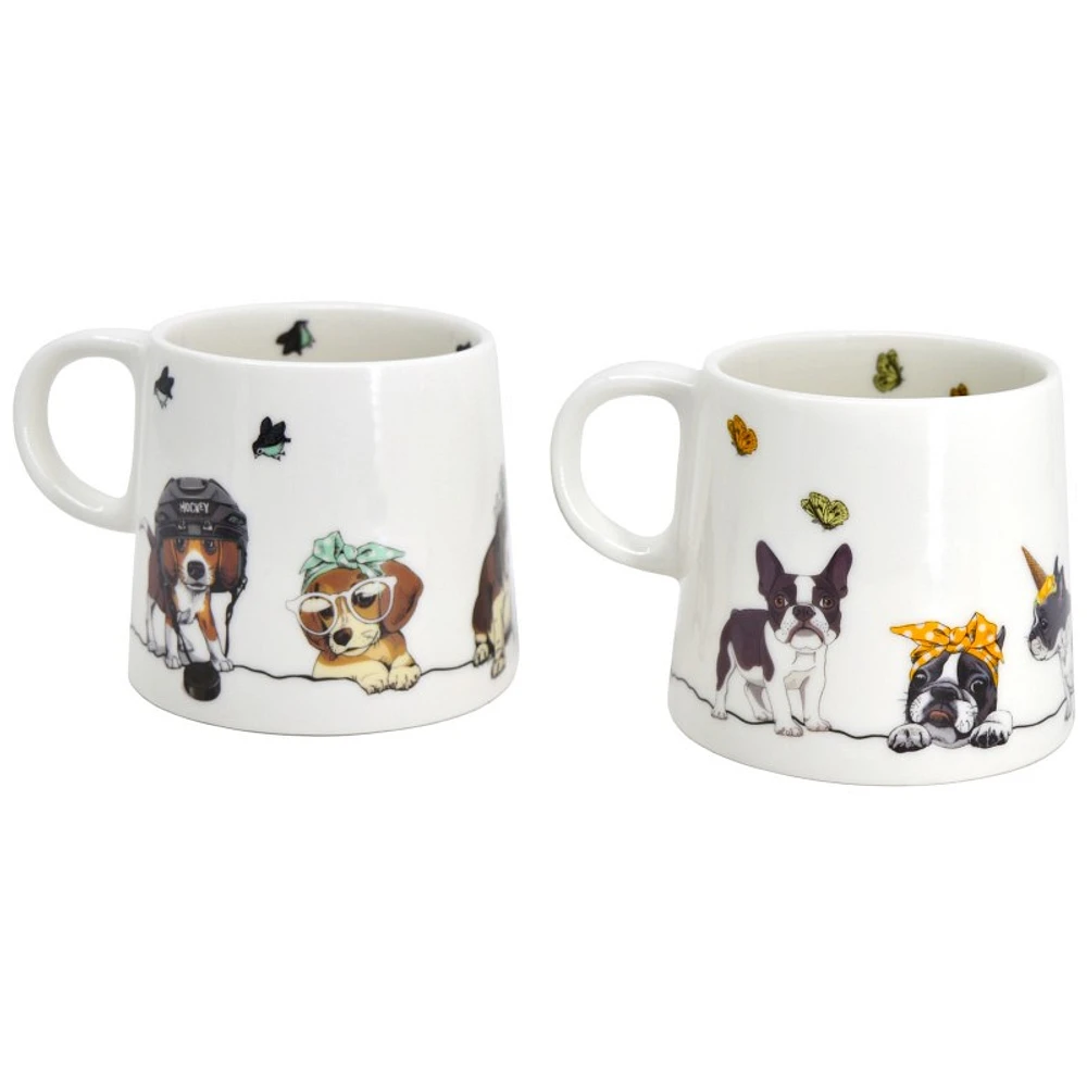 Bia Pawz Cafe Dog Mug Set - 2pce/360ml