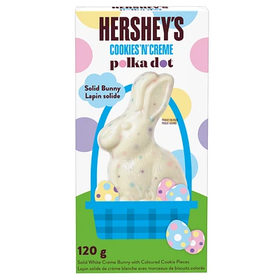Hershey's Polka Dot Solid Bunny Candy - Cookies 'N' Creme - 120g