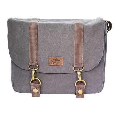 Roots 73 RG25 Flannel Collection Messenger Bag - Grey - RG25