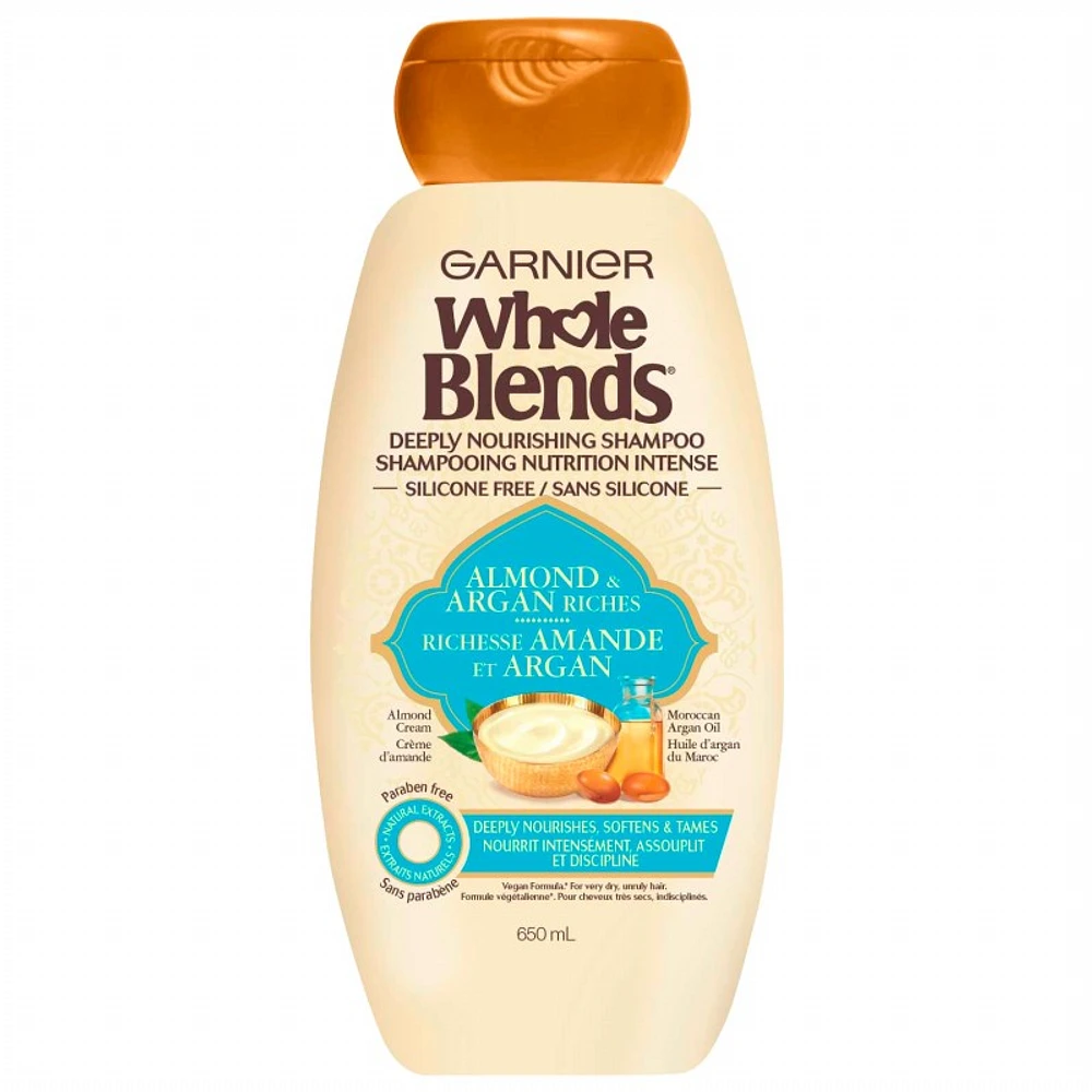 Whole Blends Deeply Nourishing Shampoo - Almond & Argan Riches - 650ml