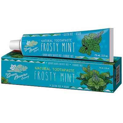 The Green Beaver Company Natural Toothpaste - Frosty Mint - 75ml