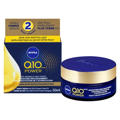 Nivea Q10 Power Anti-Wrinkle + Moisture Replenishment Night Cream - 50ml