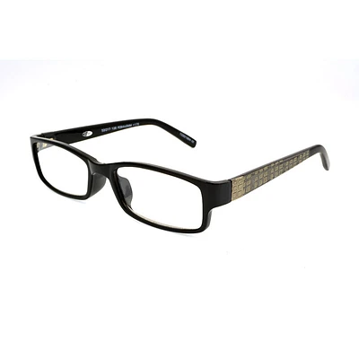 Foster Grant Derick Reading Glasses with Case - Black/Gold