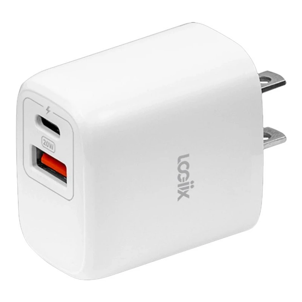 Logiix Power Cube 20 High-Speed Wall Charger - White - LGX-13550