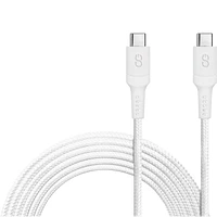 Logiix Piston Connect XL Anti Stress USB-C cable - White - 3m - LGX12911