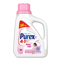 Purex 4 in 1 Baby Soft Liquid Laundry Concentrated Detergent - 1.47L