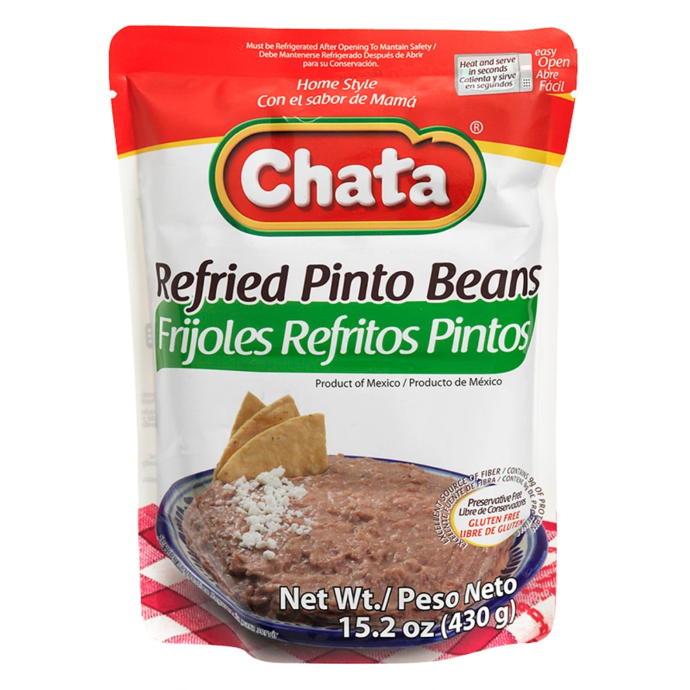 Chata Refried Pinto Beans - 430g