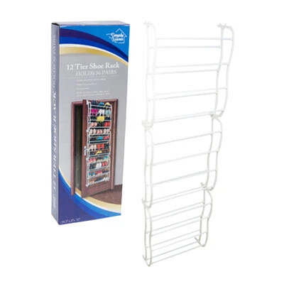 Over the Door Shoe Rack - 12 Tier - 36 pair