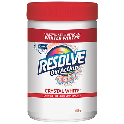 Resolve OxiAction Chlorine Free Stain Remover - Crystal White - 625g