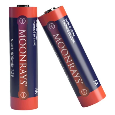 Moonrays AA Rechargeable Batteries - 4pk