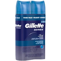 Gillette Series Shave Moisturizing Gel - Twin - 7oz / 2x198g