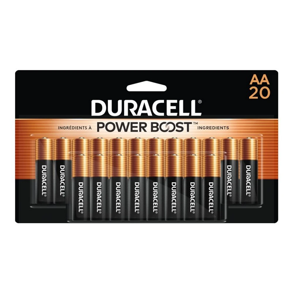 Duracell Coppertop AA Alkaline Batteries - 20 pack