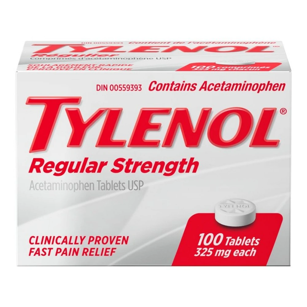 Tylenol* Regular Strength Tablets - 100's