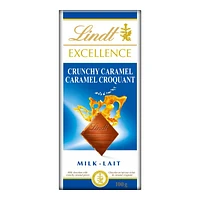 Lindt EXCELLENCE Milk Chocolate Bar - Crunchy Caramel - 100g