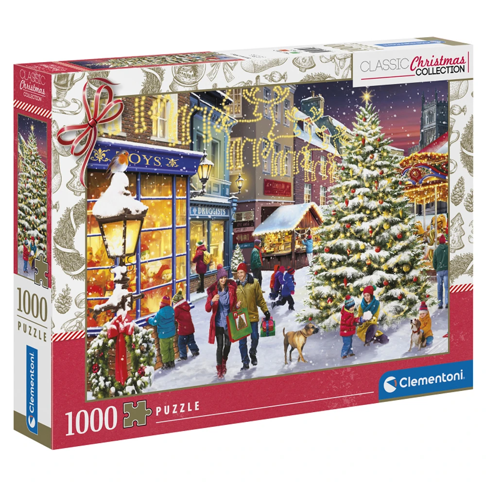 Clementoni Classic Christmas Collection Puzzle - Christmas Village - 1000 pieces