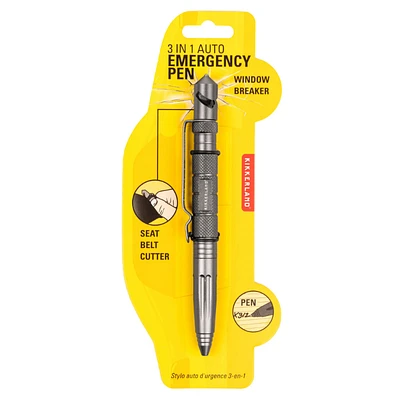 Kikkerland 3-in-1 Auto Emergency Pen