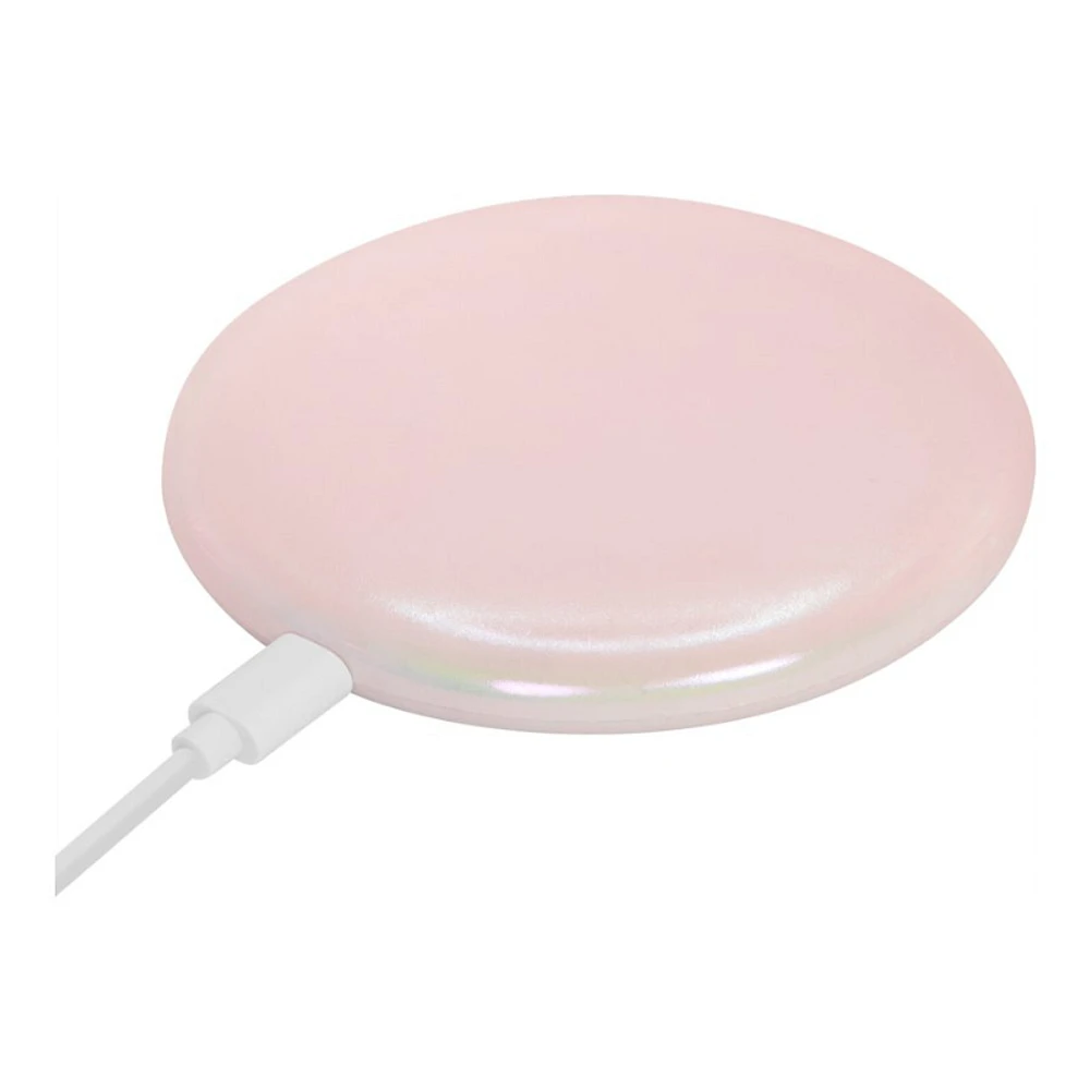 Helix Iridescent Wireless Charging Pad - Pink - ETHQIIPK