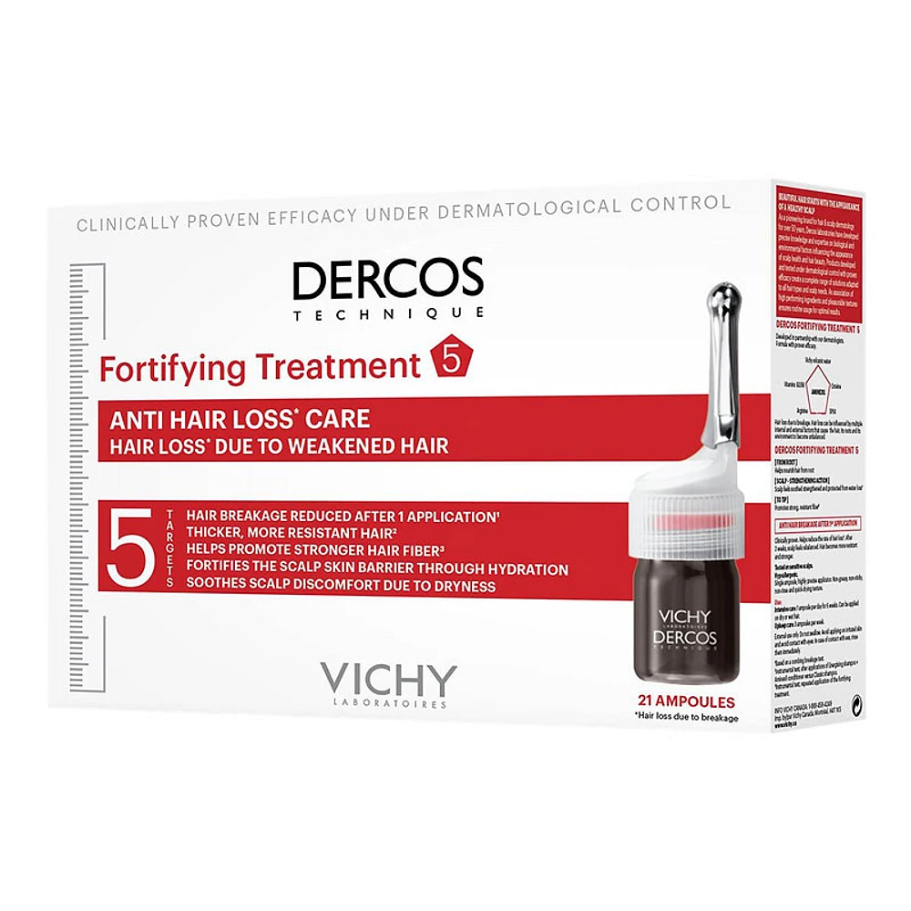 Vichy Dercos Fortifying Treatment 5 Anti-Hair Loss Treatment - 21 x 6ml