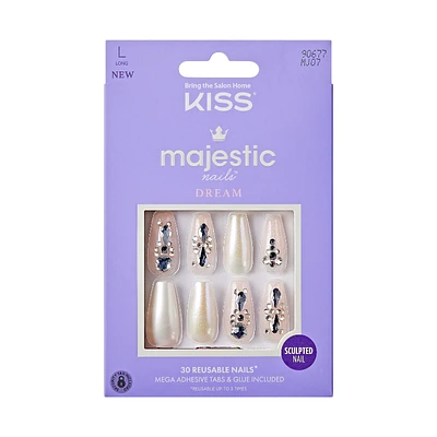 KISS Majestic Nails Dream Sculpted Nail Set - Long - Coffin - Million Dollar Baby - 30's