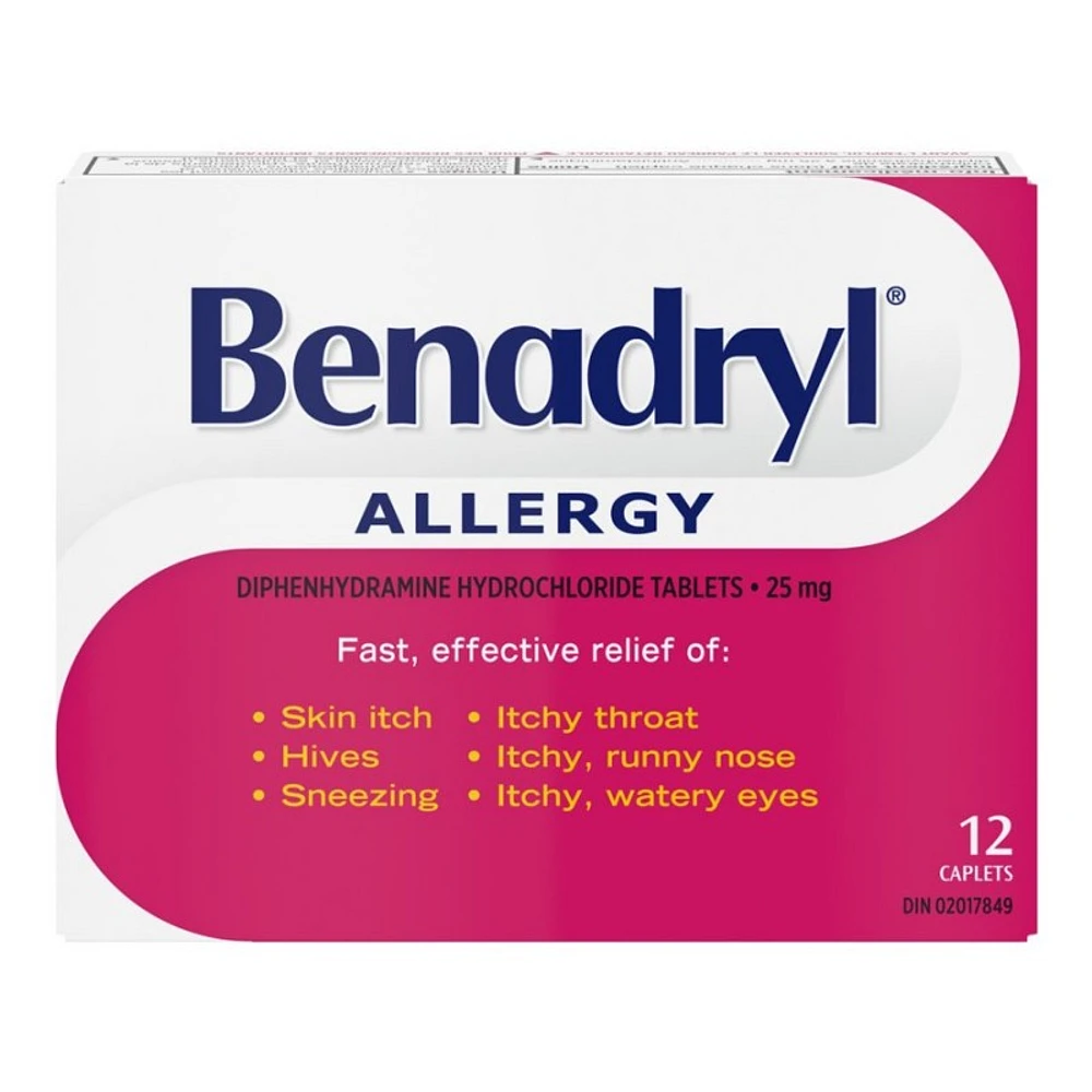 Benadryl Allergy Caplets - 12's