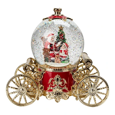 Danson Decor Decorative Sculpture - Snow Globe on Carriage