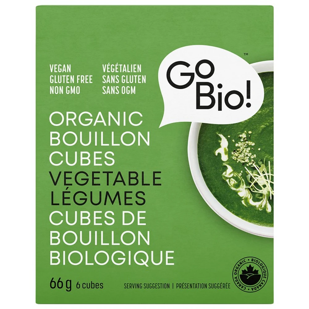 Go Bio! Gobio Organic Vegetable Bouillon Cubes - 66g