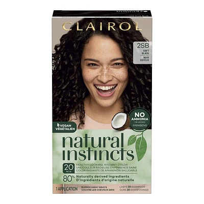 Clairol Natural Instincts Semi-Permanent Hair Colour - 2SB Soft Black