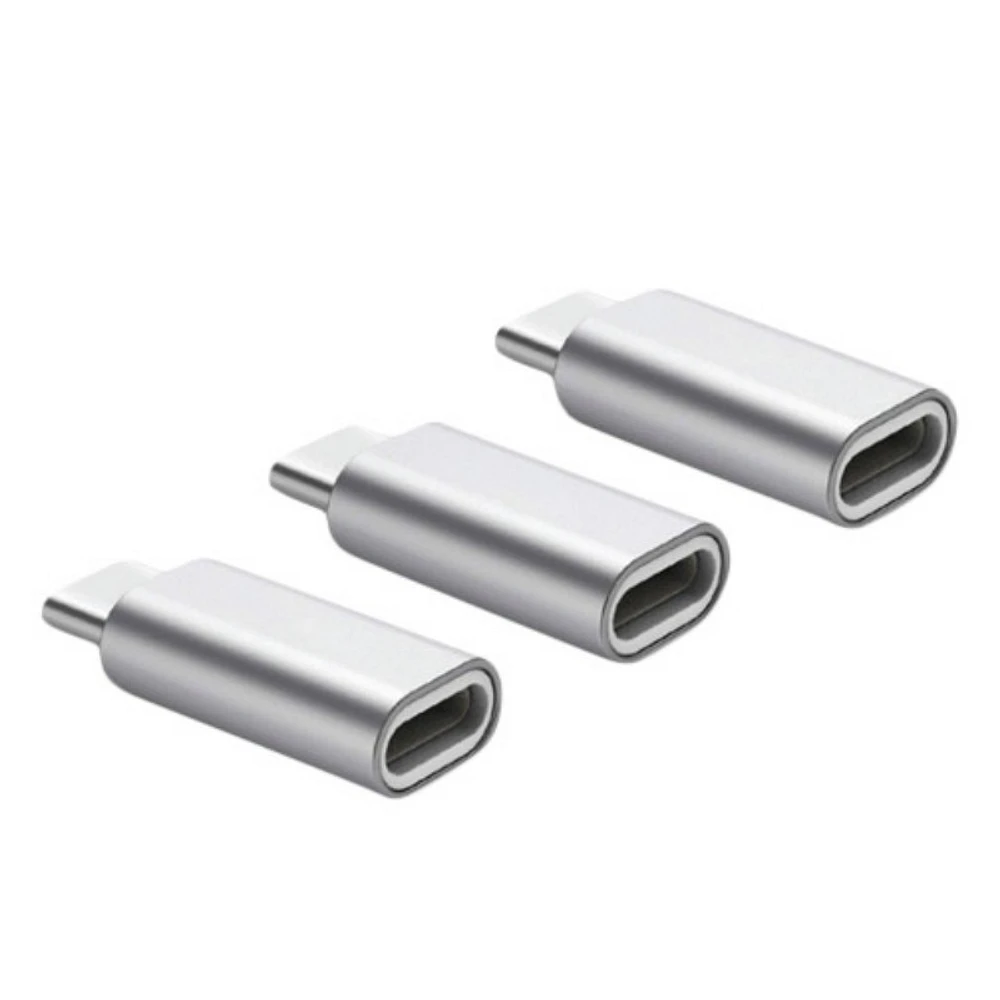 EMRGE Lightning To Usb C Adapter - Silver