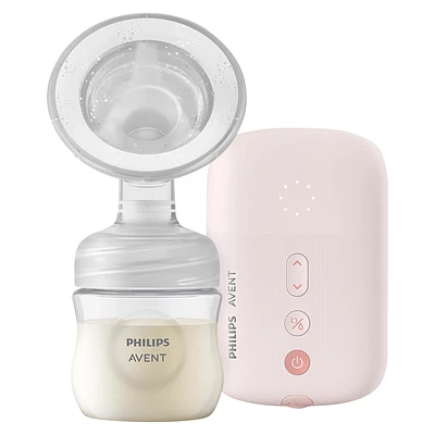 Philips AVENT Advanced Electric Single Breast Pump Kit with Natural Motion Technology - Light Pink - SCF391/62