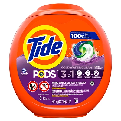 Tide Pods 3-in-1 Spring Meadow Laundry Detergent - 81s