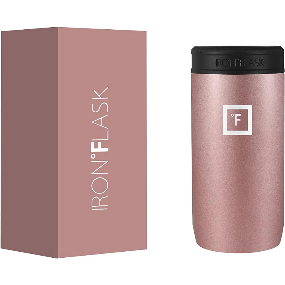 Iron Flask Slim Can Cooler - Rose Gold