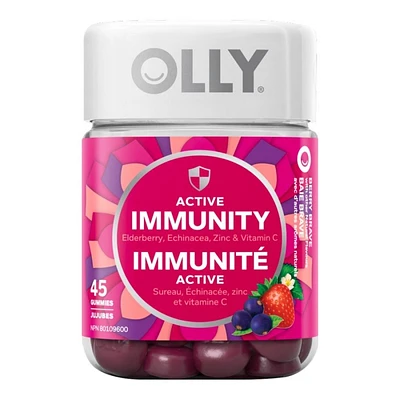 OLLY Active Immunity Vitamin Gummies - 45's