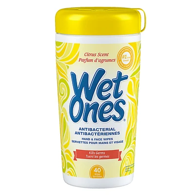 Wet Ones Anti-Bacterial Wipes - Citrus