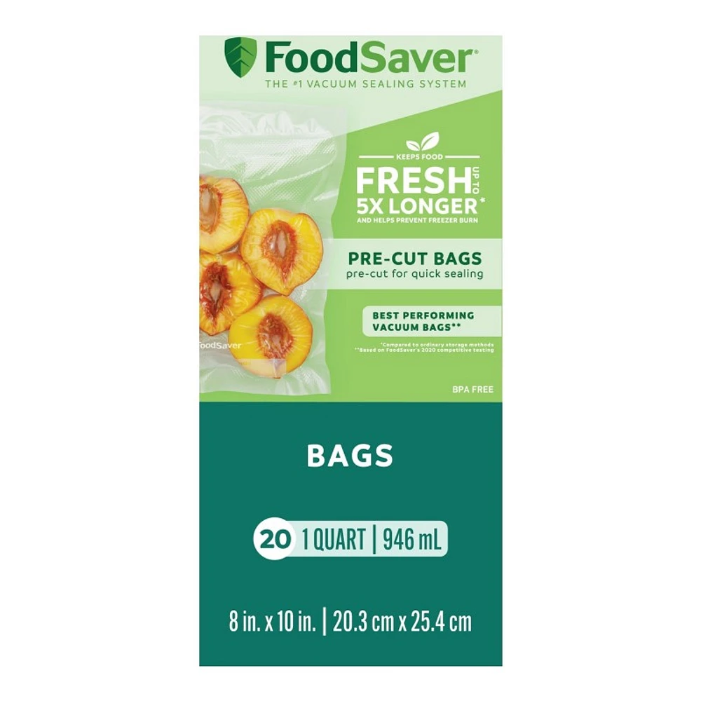 FoodSaver Bags for Vacuum Sealer - 946ml - 20's