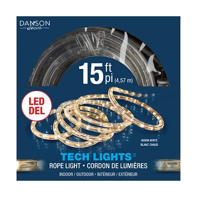 Danson Decor Tech Lights LED Rope Light - Warm White - 120 Lights