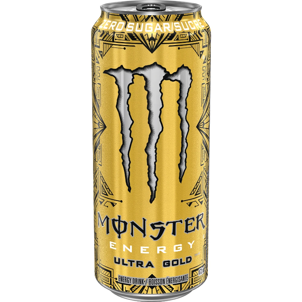 Monster Zero Sugar Energy Drink - Ultra Gold - 473ml