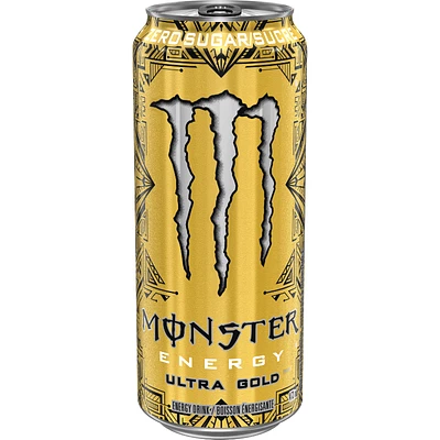 Monster Zero Sugar Energy Drink - Ultra Gold - 473ml