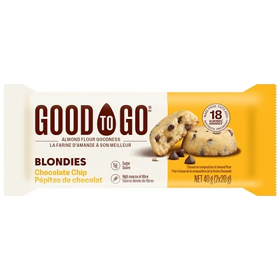 Good to Go Blondies - Chocolate Chip - 2x20g