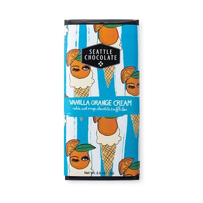 Seattle Chocolate Truffle Bar - Vanilla Orange Cream - 70g