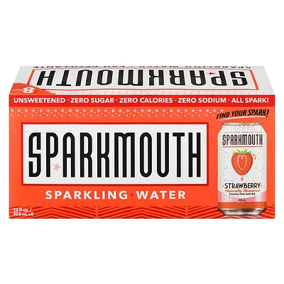 Sparkmouth Sparkling Water - Strawberry - 8x355ml