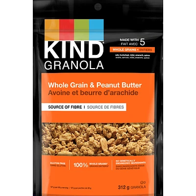 Kind Whole Grain & Peanut Butter Granola - 312g