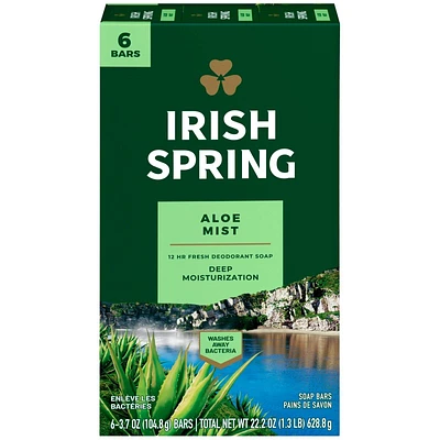 Irish Spring Bar Aloe - 6X104.8g