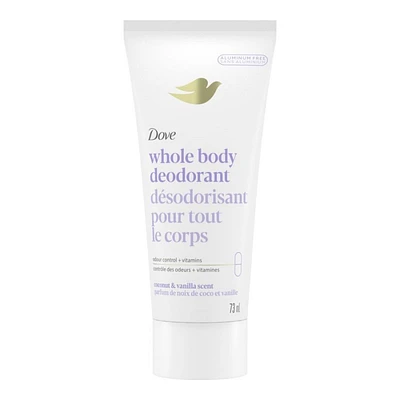 Dove Whole Body Deodorant Cream - Coconut & Vanilla - 73ml