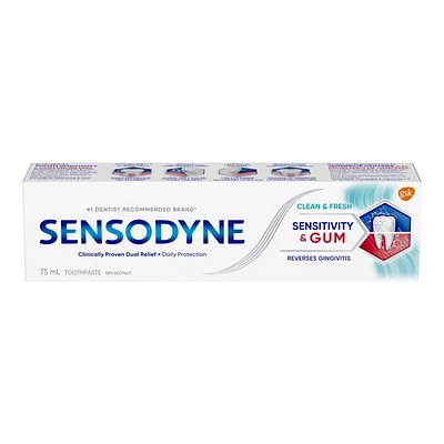 Sensodyne Sensitivity & Gum Clean & Fresh Toothpaste - 75ml