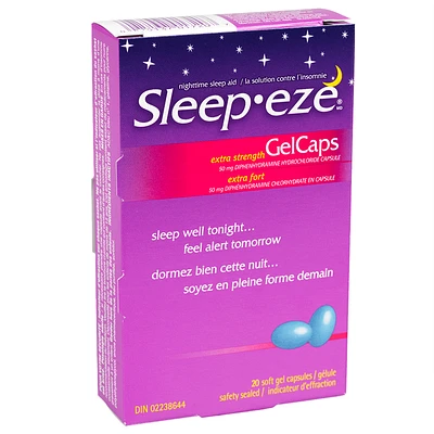 Sleep-Eze D Extra Strength Gel Capsules - 20s