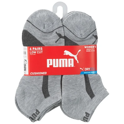Puma Women 1/2 Terry Lowcut Socks - 6pk