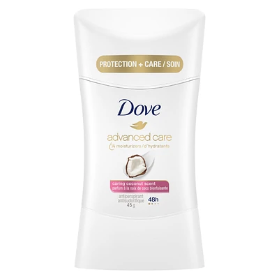 Dove Advanced Care Caring Coconut Antiperspirant Stick - 45g